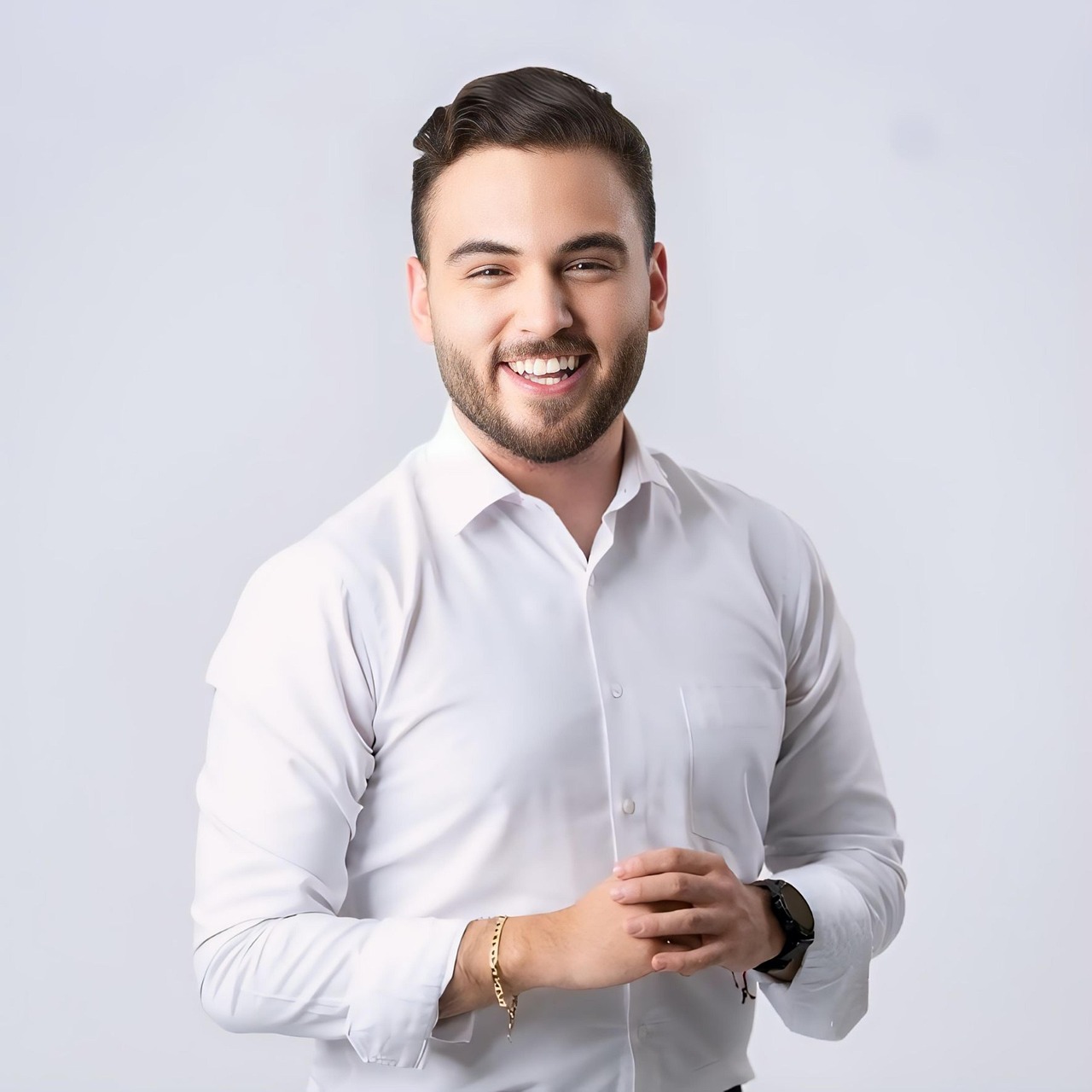 men, attractive, portrait, beauty, job, business, beard, face, male, model, pose, look, fashion, style, host, white, influencer, employee, office worker, photoshoot, gay, homosexual, businessman, white background